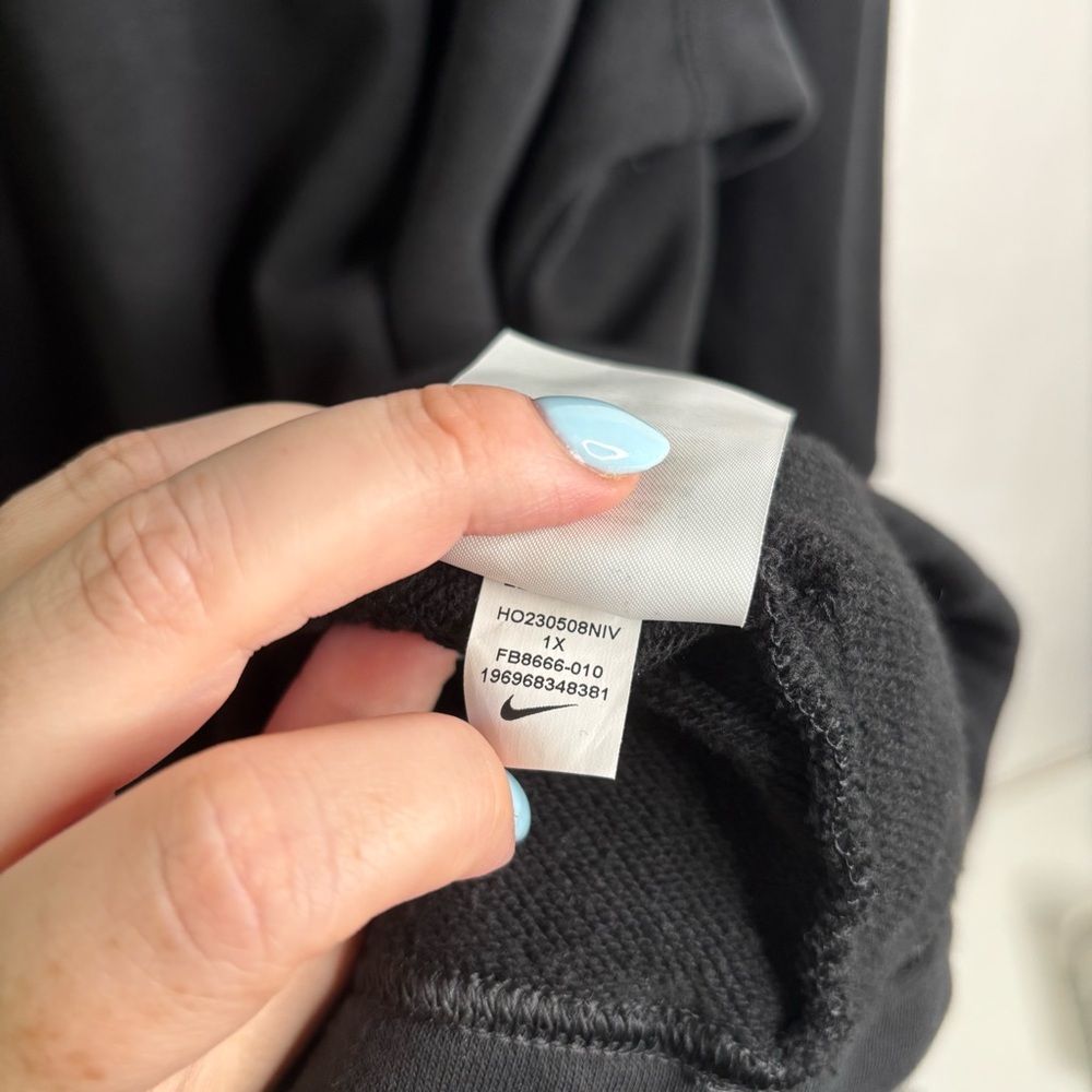 Nike Women's Club Fleece Mock Neck Oversized Hoodie Plus Size 1x - Picture 8 of 10